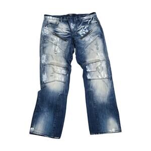 PRPS Jeans Mens 36x30 Blue Straight Leg Jeans - Preowned